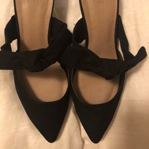 Ann Taylor Loft Suede Slip On Heels
